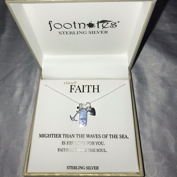 Jewelry - 💜 Footnote Have Faith Bracelet {Brand New}